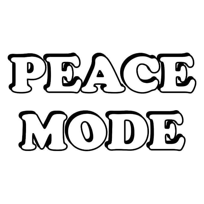 Peace Mode Bold Typography Tee