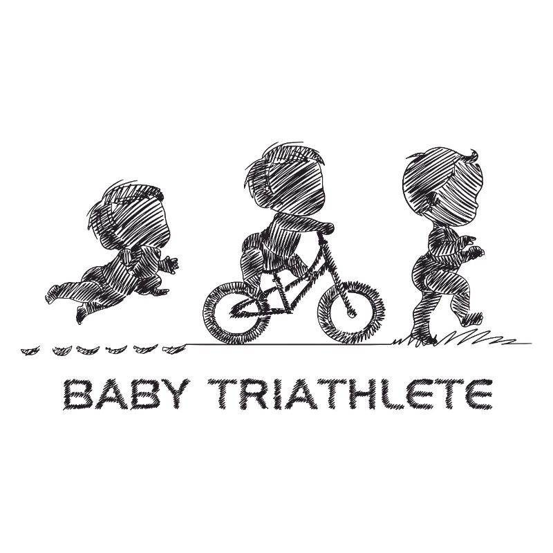 Kleiner Knopf-Triathlet