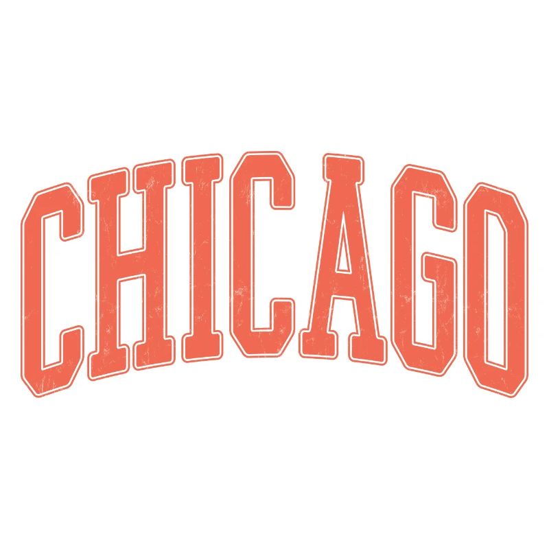 Chicago Arched Block Schriftzug