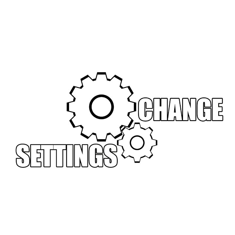 CHANGE SETTINGS