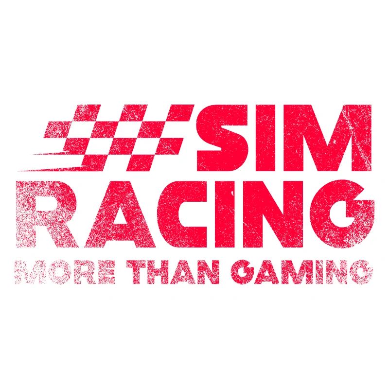 Sim Racing Neon-Kariertes Logo