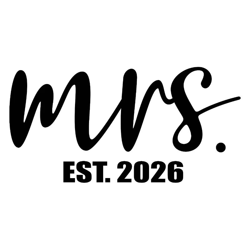 Minimalism Bride Mrs. 2026