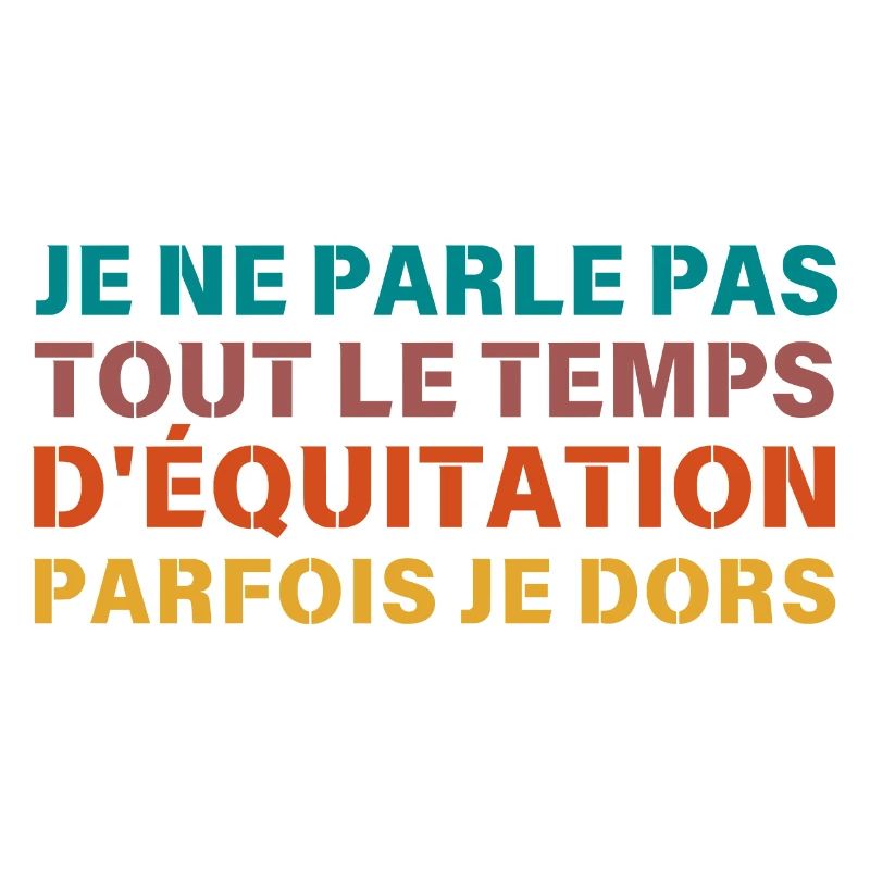 je ne parle pas que d equitation Retro