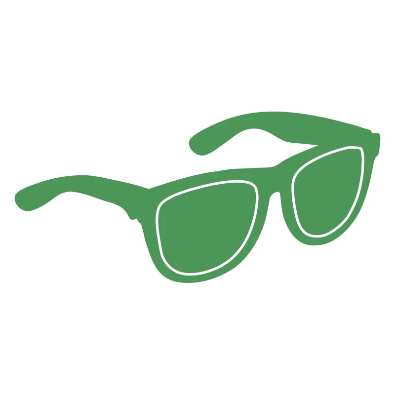 Lunettes de soleil vertes Graphique