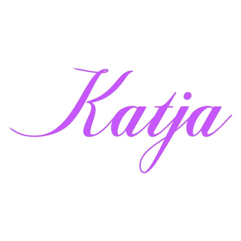 Name Katja im Lavendel Script