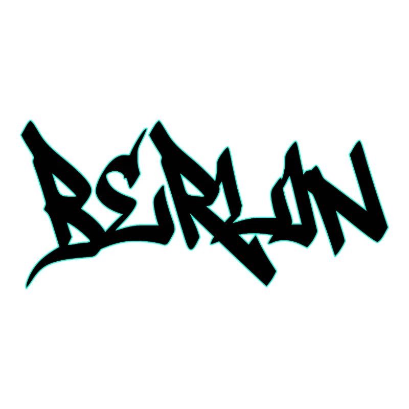 Neon Graffiti Schriftzug