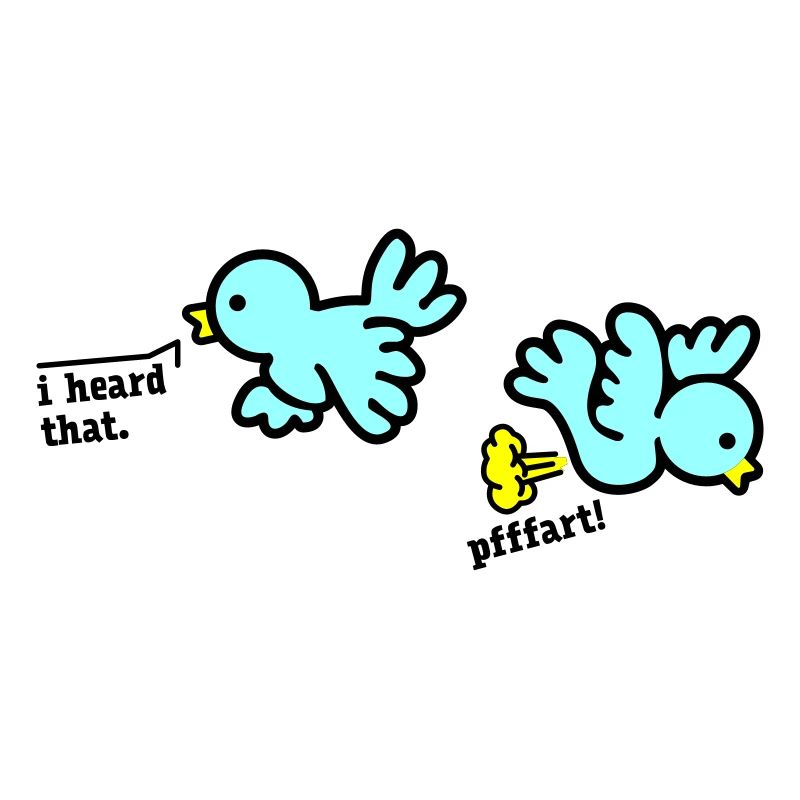 when birds fart