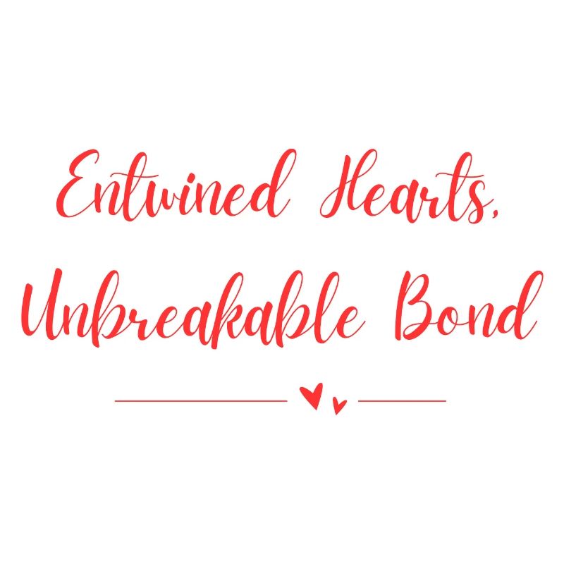 Cœurs entrelacés Lien incassable