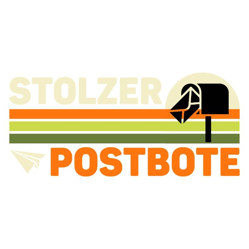 Briefträger STOLZER POSTBOTE Retro Lustiges