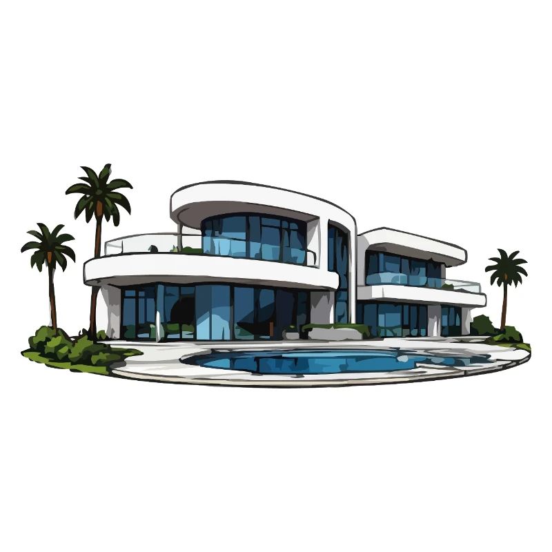 Luxus Villa mit Rundpool