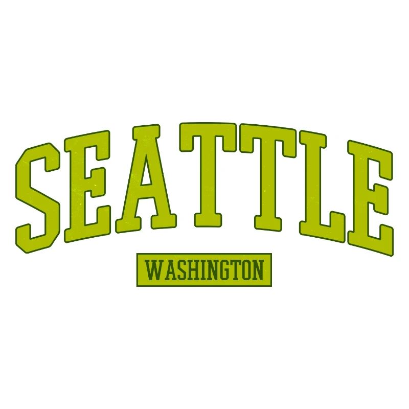 Seattle Washington Schriftzug
