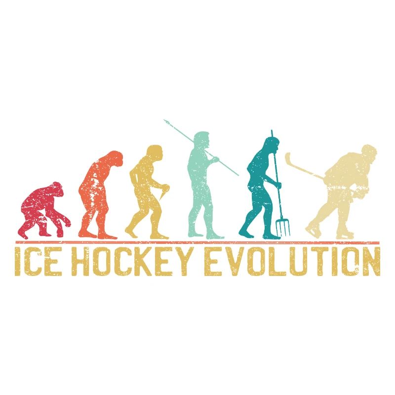 Hockey Evolution Silhouette Design