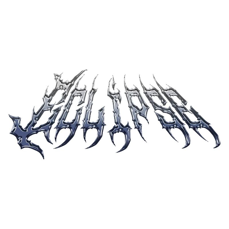 Eclipse - cold metal chrome text