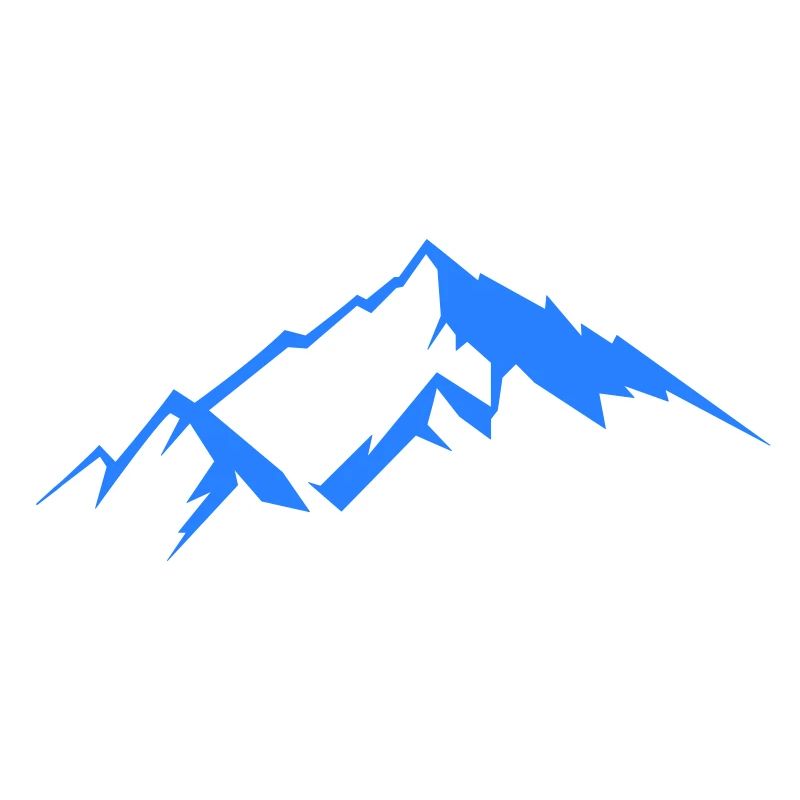 Blue Mountain Silhouette Panorama