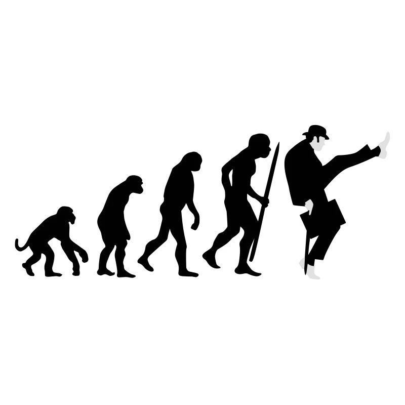 Evolution of silly walks