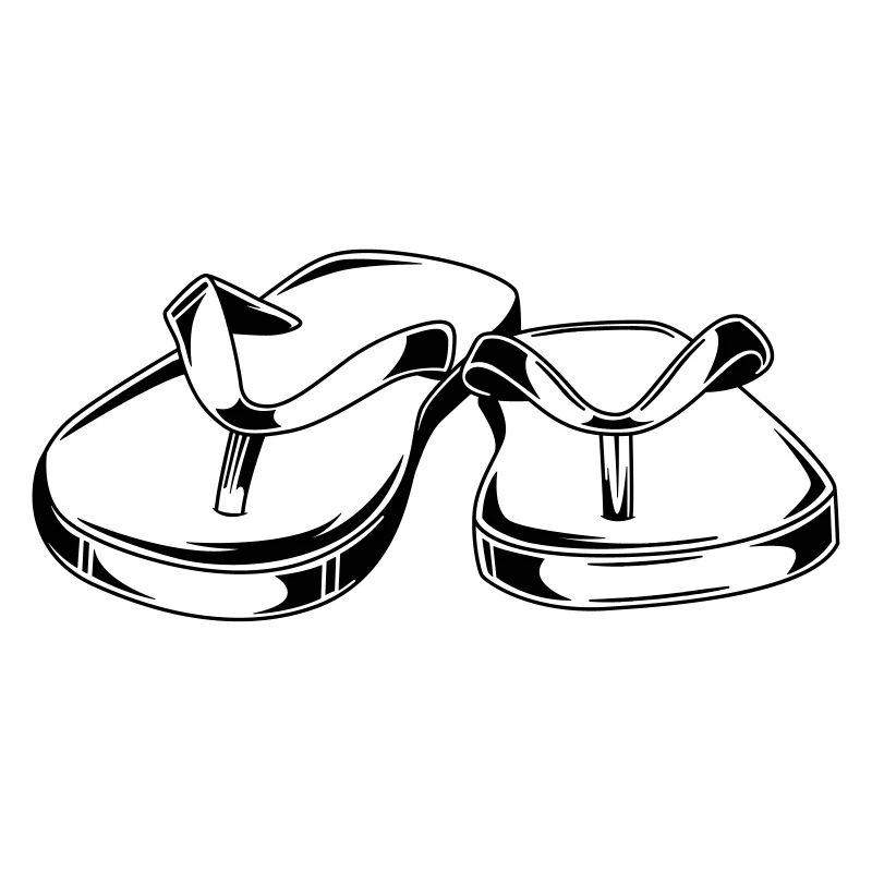 flip flops trail icon
