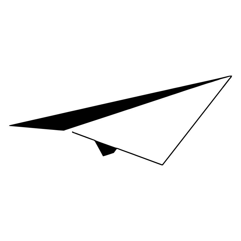 Minimalistisches Papierflugzeug