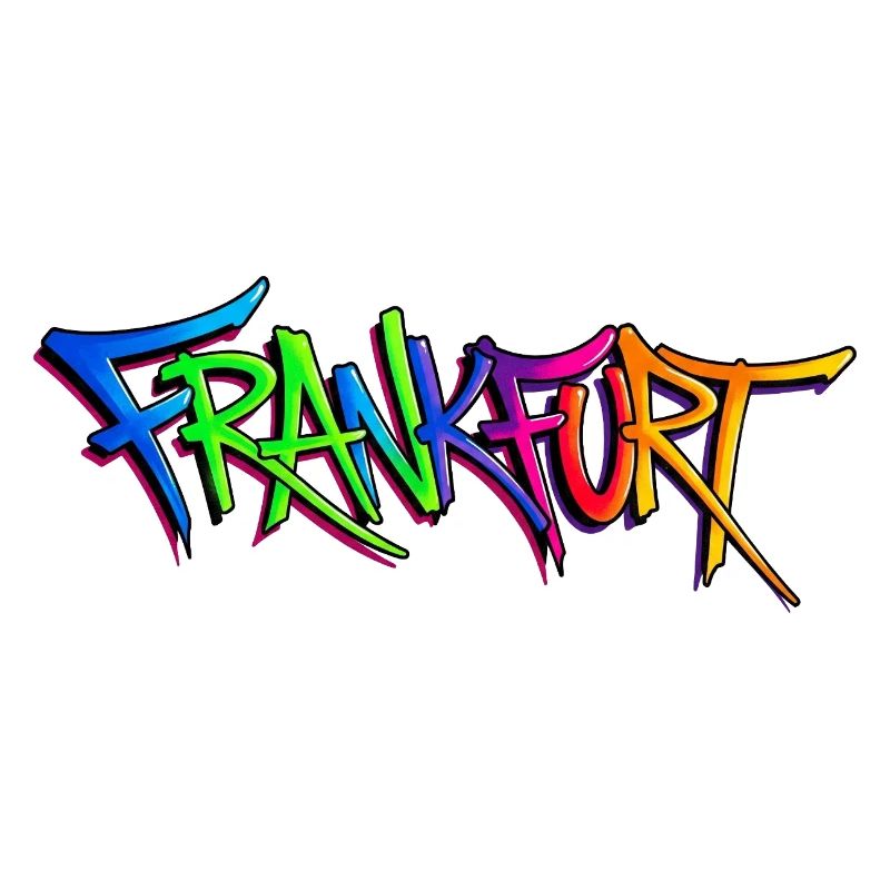 Graffiti-Style Frankfurt Stadtbild