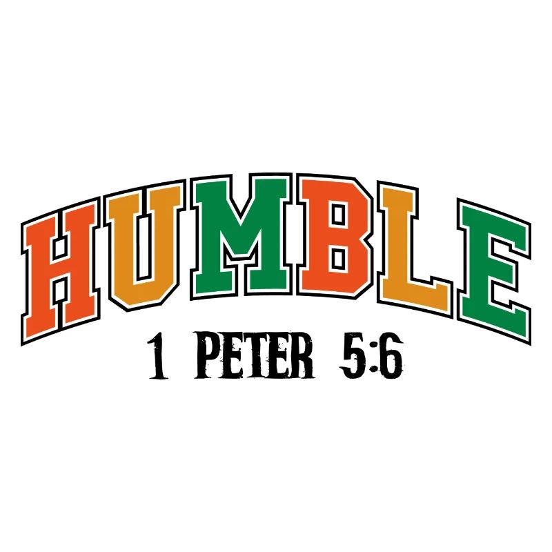 Humble Curved Rainbow Text