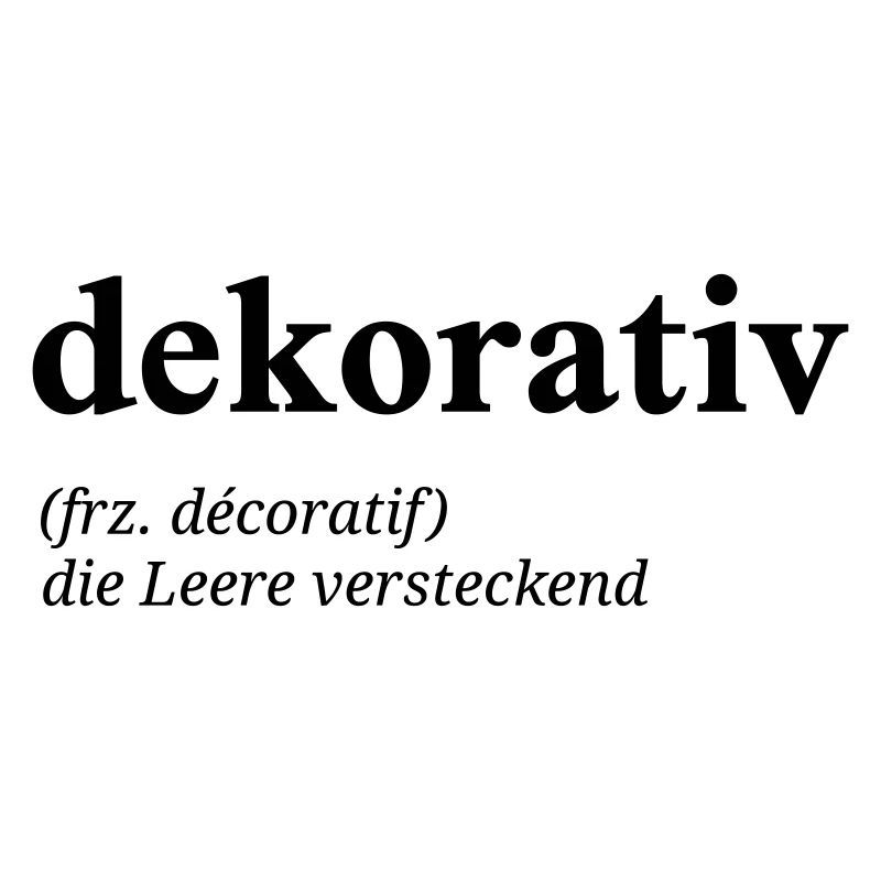 dekorativ Definition
