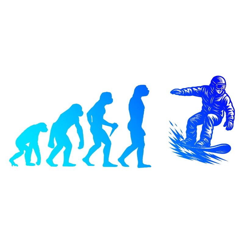 Modernes Snowboard Artwork