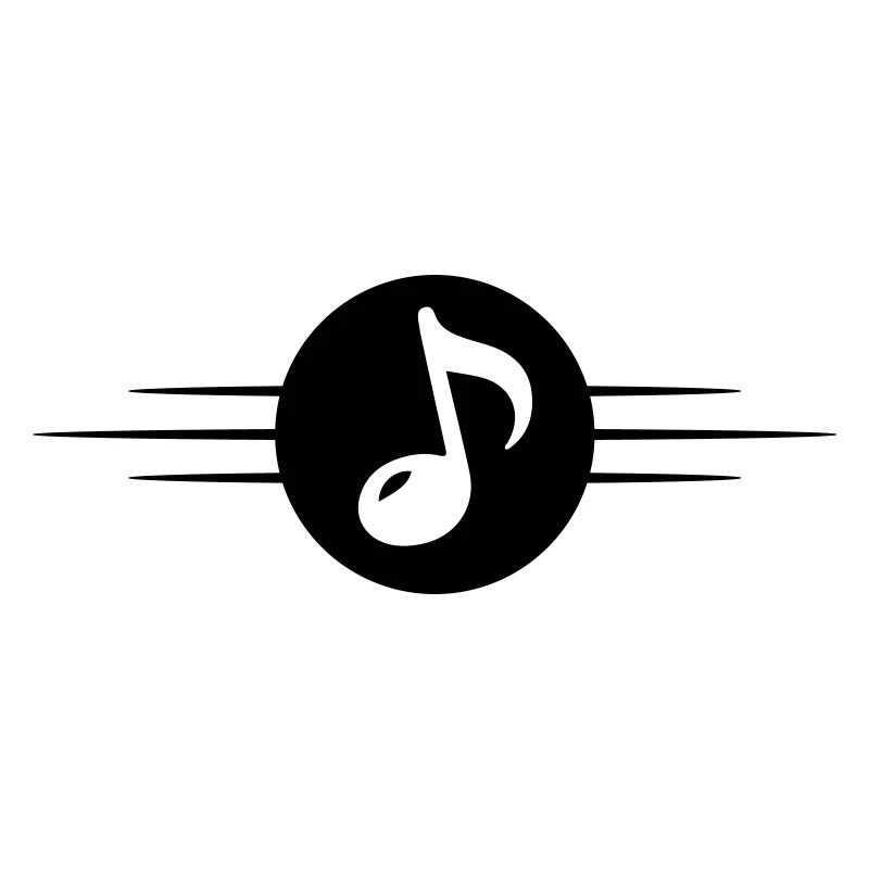 Musiknote Symbol Linie