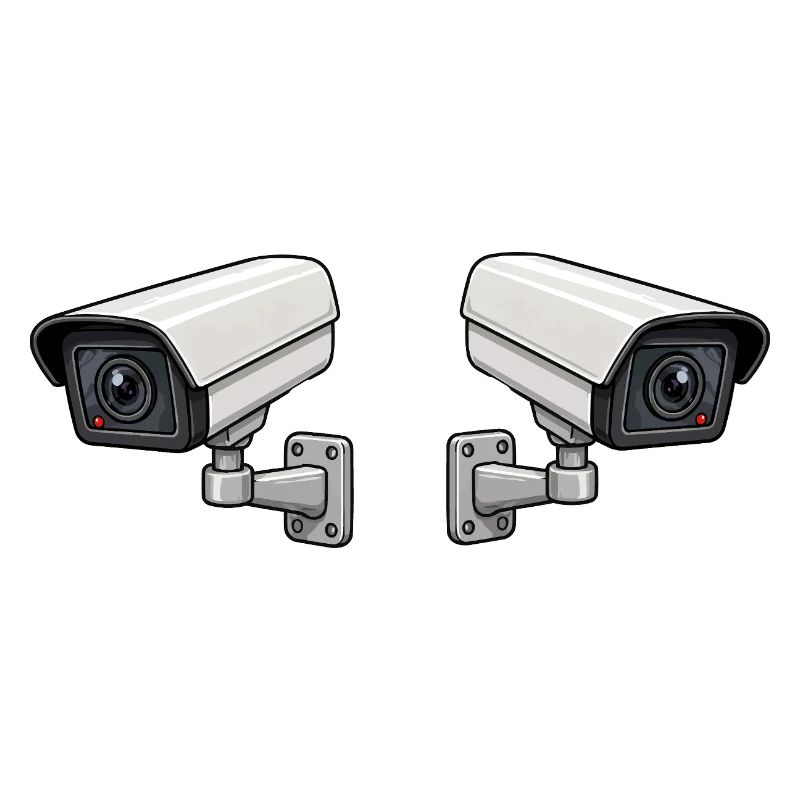 Art de surveillance à double caméra