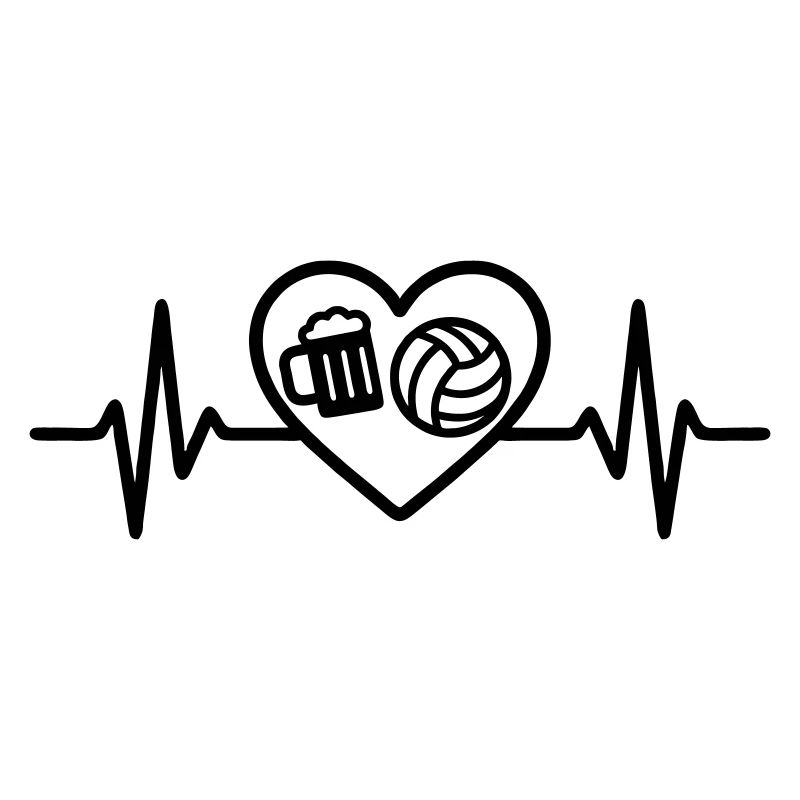 Herz Volleyball Bier