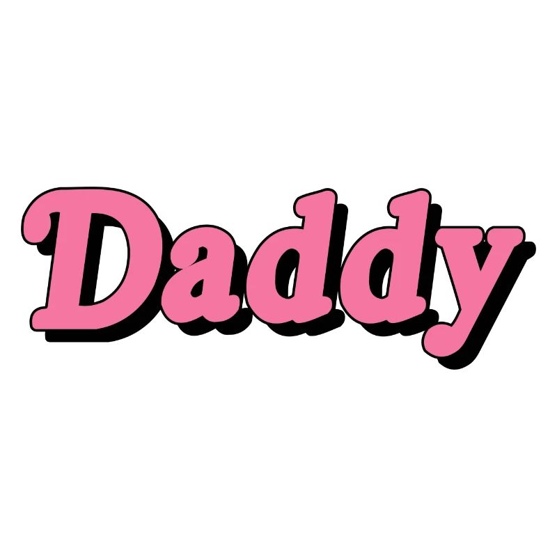 Skurriles Daddy-Textdesign