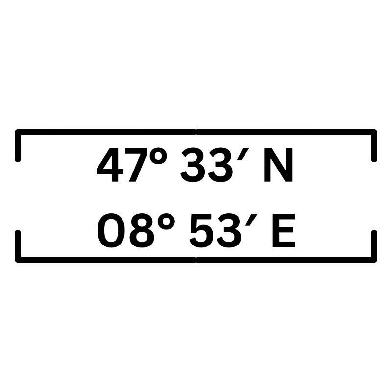 Coordinates Frauenfeld Minimalist