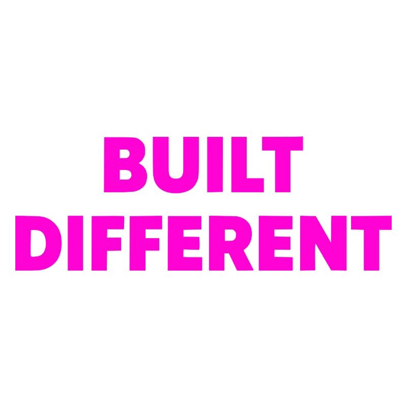 Differently built typography