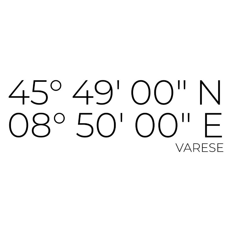 Coordinates Varese, Italy