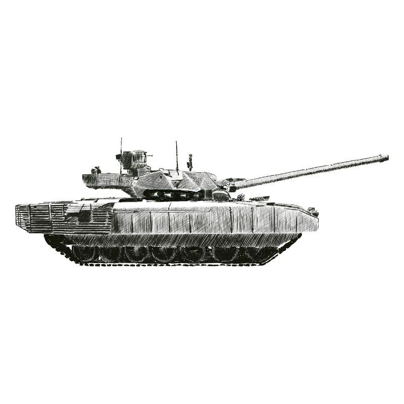 Monochrome Panzer Silhouette