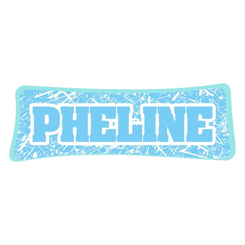 Phline Graffiti Schrift Blau