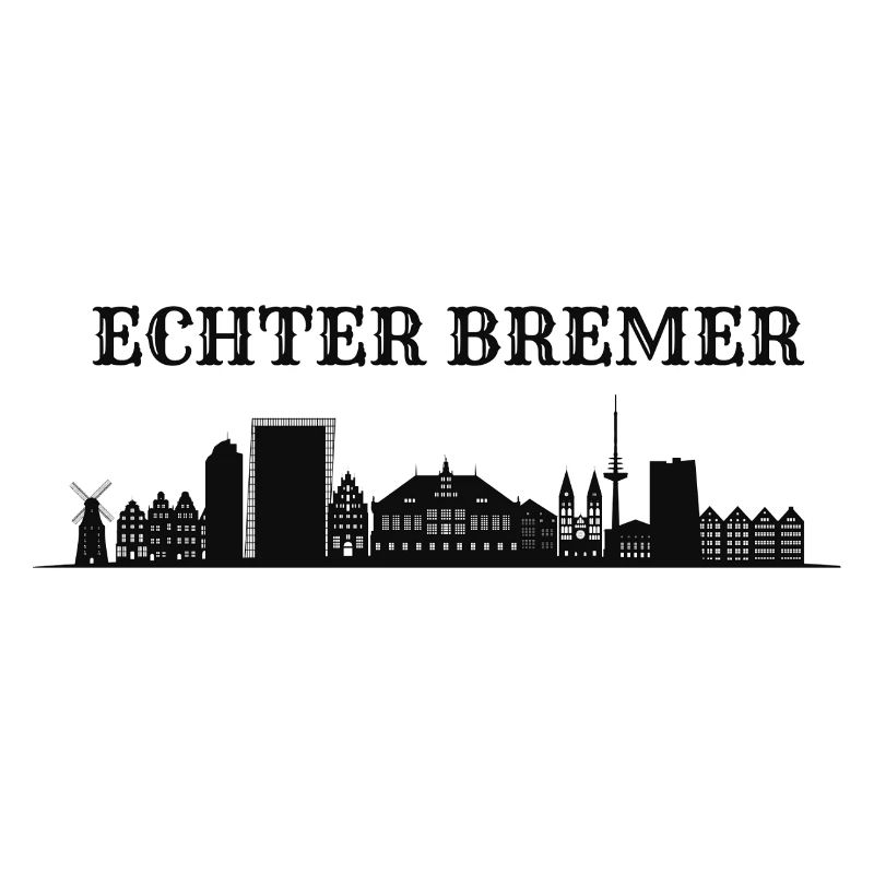Echter Bremer Skyline Silhouette