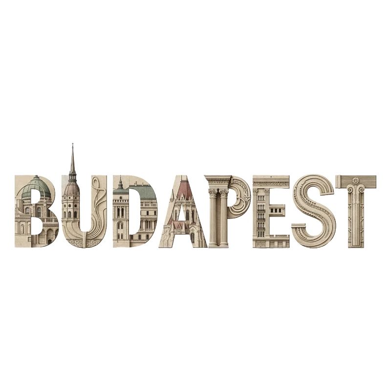BUDAPEST – Conception typographique architecturale
