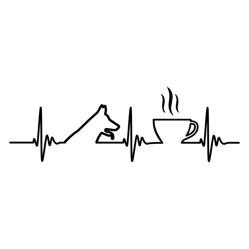 Dog pulse coffee gift idea design