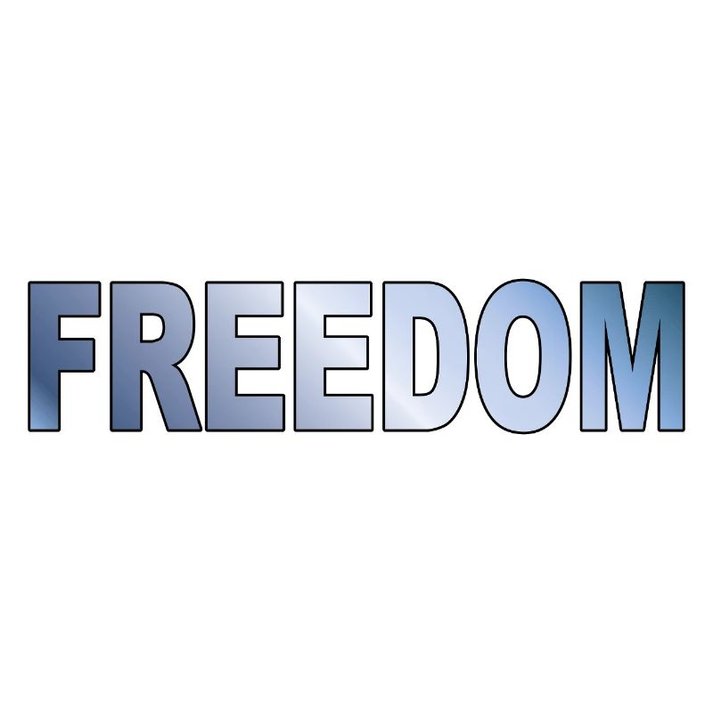 Freedom Typografie Statement Design