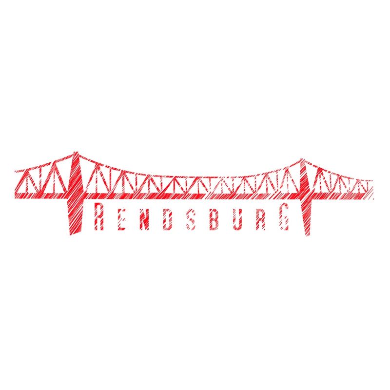 Rendsburg High Bridge – Typography Scribble Design