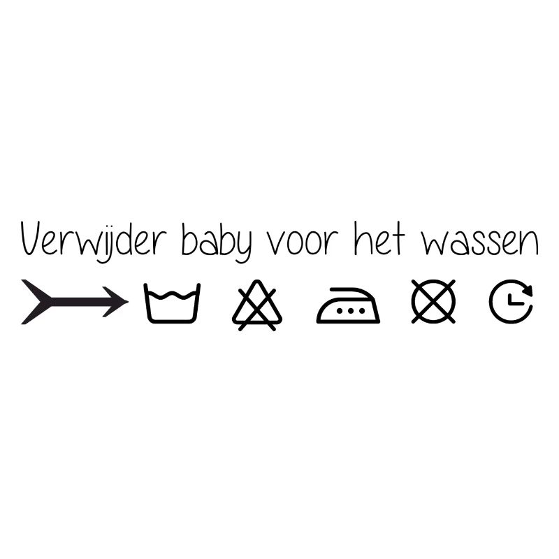 Remove infant before washing