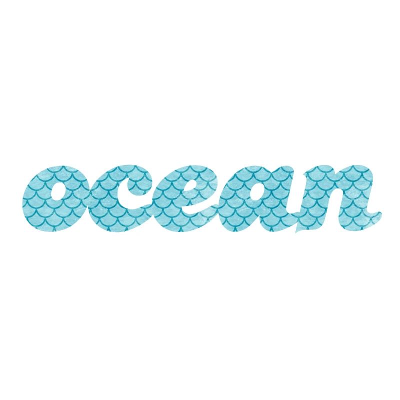 Ocean Ocean Fish Scales Sea Pattern Maritime Aqua