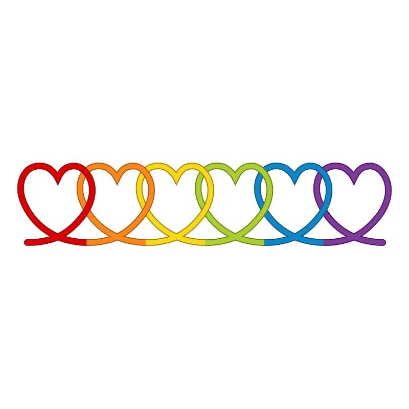 Regenbogen Herzen
