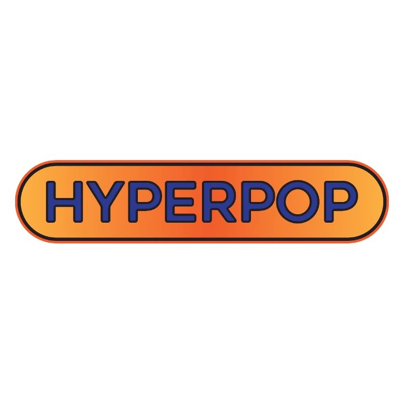 Hyperpop Music Cool Dance Aesthetic Graphic