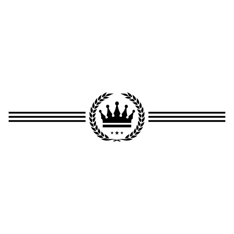 crown wreath line royal