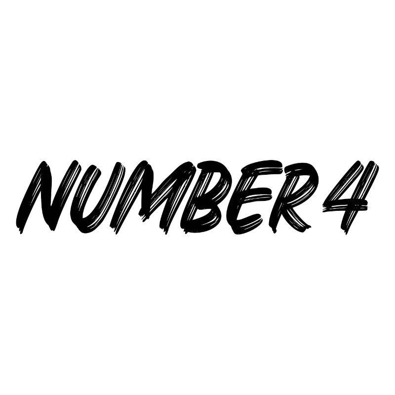 Number 4 - vier - vierter - vierte - 4 - Nummer 4