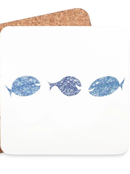 Scribblefisch Blau Muster Kulifisch