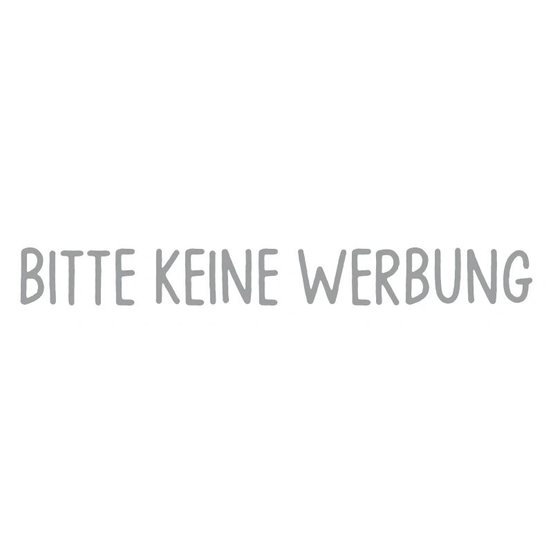 Briefkastenaufkleber Bitte keine Werbung