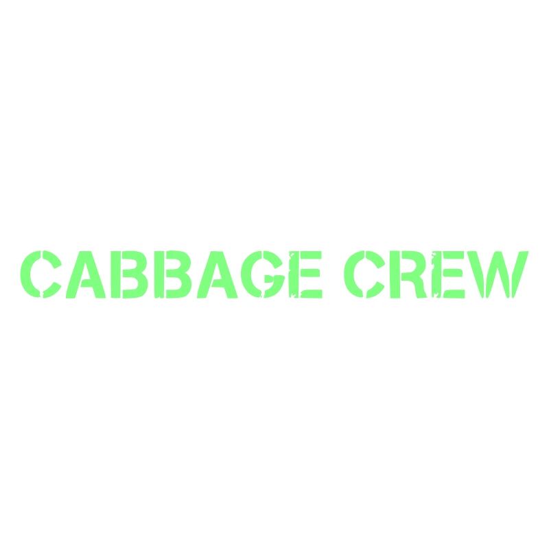 Cabbage Crew Lettrage Vegan