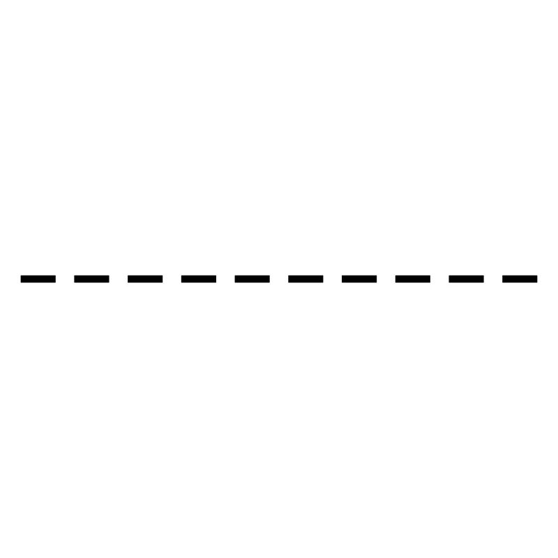 Line dashed symbol stroke