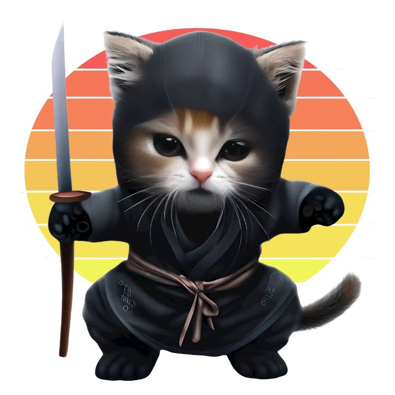 Ninja Cat Sunset